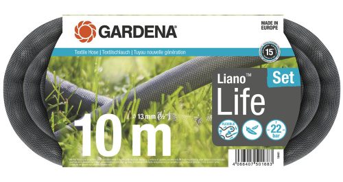 Gardena Liano™ Life textiltömlő készlet 10 m Set